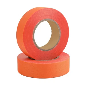 Orange PET Fabric Wire Harness Automotive Car Protection Custom 0.25mm Thickness 150 Degree UV Glue Adhesive No Residue Tape