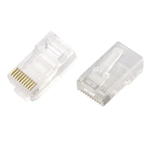 Rj45 Plug Crystal Head Rj45 Male Connectors RJ45 10P10C Short Telecommunication Connector