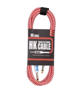 Electric Guitar Effects Pedals Connection Cable No Noise Shielded Bass PVC 1080P 6.35mm Connector Audio Guitar Accessories 3m