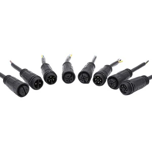 AHUA Power Supply 25A 2.5 2.0 1.5 2 Pin Molded Wire Male Female Waterproof M25 Cable Connector