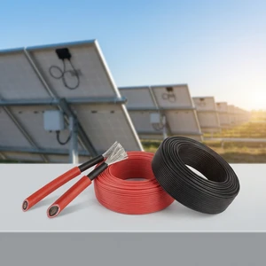 Factory Price XLPO Insulated DC Solar Photovoltaic Cable 4mm 6mm2 2x4mm 2x6mm With Stranded Copper Conductor Tinned Wire