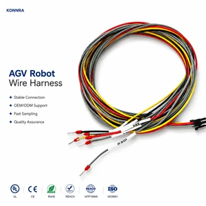 High Flexible AGV Cable Harness Custom Connector Wire Assembly For Automated Guided Vehicle