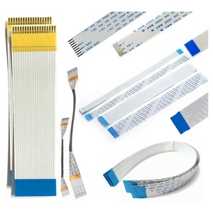 Custom Length FFC Flat Cable 0.3/0.5/1.0mm Pitch 10-96 Pin Type A/B Same Opposite Side for Automotive Consumer Electronics OEM