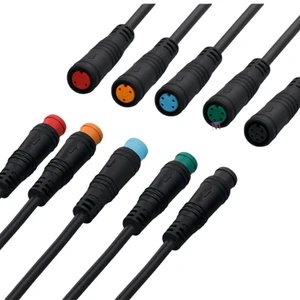 Custom 3P/4P/5P/6P Male Female PVC Extension Cable Electric Bike Waterproof Ebike Bicycle Display Kit Motorcycle Application