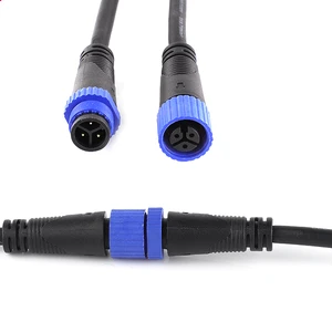 IP67/IP68 M15 Electrical Wire Connector Male Female Waterproof 2pin 3pin 4pin LED Cable Conector for Outdoor Power Lighting