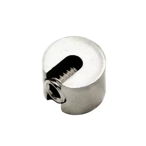 Stainless Steel Marine Wire Rope Cross Clip Rigging Cable Clip Stopper 3mm Clamps Ship Kayak Yacht Boat Hardware Accessories