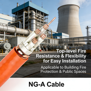 High Quality NG-A (BTLY) Fireproof Cable, Copper Core Low Smoke Halogen Free for Industrial & Building Electrical Systems