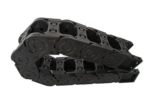 Nylon Material Bridge Type Customized Dimension Flexible Plastic Cable Towing Chain Drag Chains