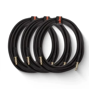 Wholesale High End Double Shield Audio Cable Guitar Cord Instrument Guitar Cables with 1/4 Inch Golden Mono Jack