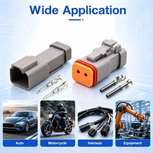 DT04-2P-C017/DT06-2S-C017 2 Pin 2pin Auto Sensor Plug Wiring Harness Cable Waterproof Connector