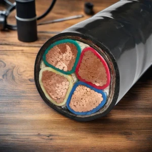 Low Voltage 3 4 5 Core 16mm-95mm PVC/XLPE Armoured Cable With Aluminum/Copper Steel Wire Construction Underground Power Supply