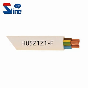 LSZH Low Smoke Halogen Free Power Cable H05Z1Z1-F 3x0.75/1.0/1.5mm2 Zero Hogen Free Mains Cable Leads