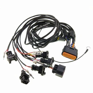 Wire Harness Assembly IATF16949 for Custom Automotive Classic Car Wiring Harness with Bare Copper Conductor TE Connector