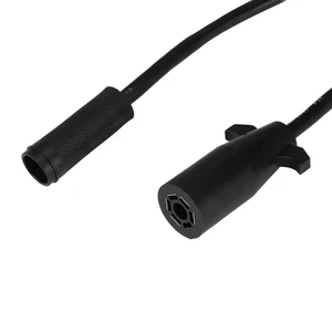 Truck Bed 7-Pin Trailer Wiring Harness Extension Cable with 2 Plus