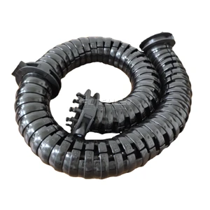 Diameter 37 Wear-resistant Shielded Semi-closed Plastic Circular Cable Holder Robot Power Cables Drag Chains