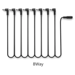 8 Way Daisy Chain Leads Cable for Guitar Effects Pedal 2, 3, 4, 5, 6, or 8 Way DC Power Supply 9V