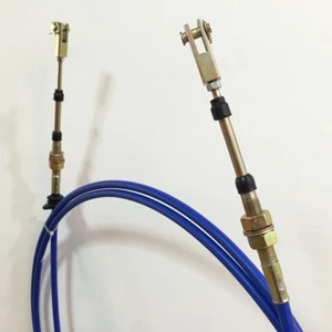 Push Pull Control Cable Pull Only Control Cable Blue&Red&Black Color Heavy Duty PTO Cable Length: 2M-8M