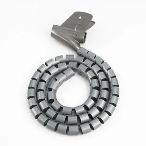 CE Approved 20mm Spiral Wrapping PE Cable Tidy Kit Factory Price Cable Protection Sleeves 220V Rated 1.6:1 Shrink Ratio