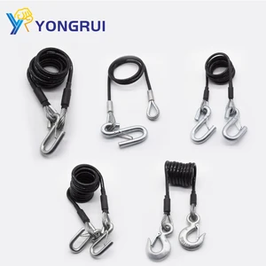 Factory Wholesale Coiled Tow Bar Safety Breakaway Switch Trailer Brake Cable