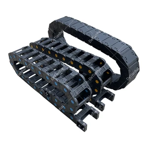 Flexible Engineering Cable Drag Chains Nylon Energy Chain for CNC Machine Tools DeTianhai Black -40-130 Temperature Range