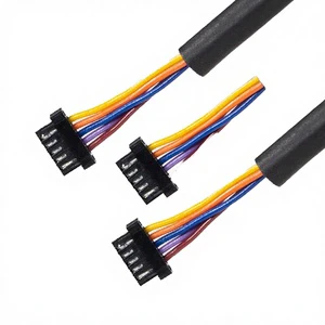 Factory Custom 6-Circuit Colorful Wire Harness with Connector Electronic Cable Assembly for Home Appliance & Robotics