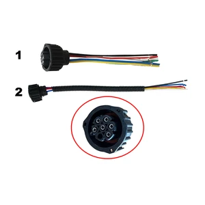 HC-B-66053-4 7 Pin Waterproof Connector Wire Harness for Bus