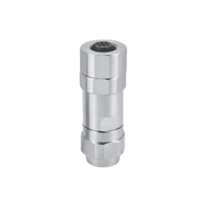 M12 field wireable connector shielded 5pin A Code straight female screw termination PG7 cable outlet,SUS 316# stainless steel
