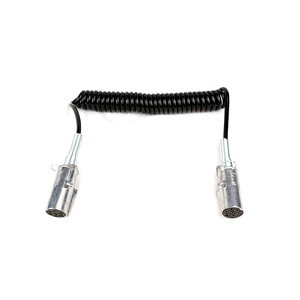 European 7 Ploe Spiral Truck Cable Spring Electric Cable Trailer Cable Kit Set