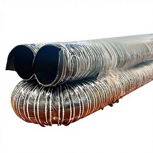 Black Neoprene Steel Wire Hose-Flame-Retardant High-Temperature Resistant (-40150C) Oil-Resistant Acid-Alkali Resistant