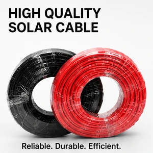 Wholesale XLPE PV DC Solar Cable 1Kv Tinned Copper LSZH Jacket UV Resistant Photovoltaic Wire for New Energy Power Systems
