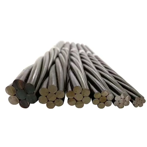ASTM A416 9.53mm 12.7mm 15.24mm 1860MPa PC Strand Low Relaxation 7-Wire Prestressed Steel Strand for Building