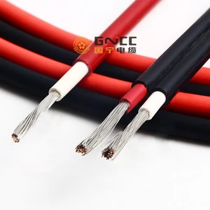 TUV Certificate Red Black PV Solar Cable Wire 4mm² 6mm² 10mm² DC 1800V Stranded Cable for Solar Panel and Auto Application