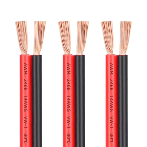Solar Cable 2468 14awg 2Pin 2.5mm2 Red Black Wires 99.99% Pure Copper Wires Inverter Copper Wire