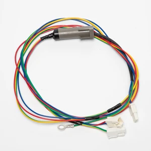 Custom Multi-Color Wire Harness with Sealed Cylindrical Connector & Multi-Pin Plugs for Commercial Refrigeration Home Appliance