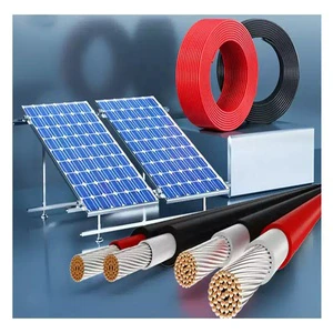 Wholesale Tuv Photovoltaic Cables Halogen Free XLPO Dc Cable Insulation PV1-F 4mm 6mm Solar Pv Cable for Solar Energy System