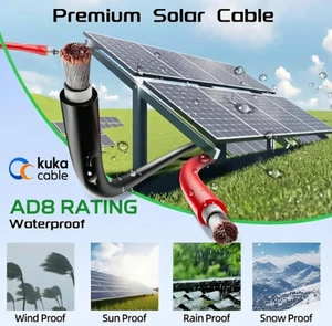 IEC62930 H1Z2Z2-K Photovoltaic Wire 1500V DC Class 5 Flexible Tinned Copper LSZH -40°C to 90°C UV Resistant Ozone Resistant