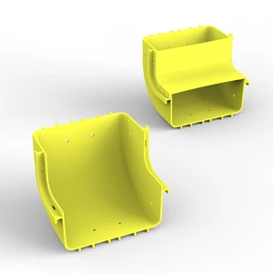 150 mm ABS Yellow Self-extinguishing Flame Retardant Fiber Optic Cable Tray Concave System for Data Centers Yavuz Pano