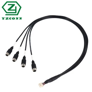 Factory Custom ODM M12 2 Pin Female Waterproof Sensor Connector Injection Molding PVC Pipe Electrical Cable Power Wire Harness