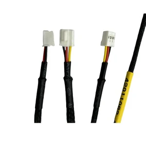 HINICABLE HYH-CUT-095 Manufacturer Customized 12V 12Pin Jst-Xadrp Wiring Harness Assembly PVC Insulated Nylon Mesh Tube Board