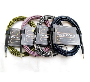 Wholesale Factory 3m 6m 10m 6.35 Instrument Electric Guitar Cable in Stock
