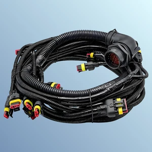 Heavy Duty Truck Wiring Harness-8 AWG Copper Commercial Vehicle Modification Overload Protection High Temp Resistant IP67 A08