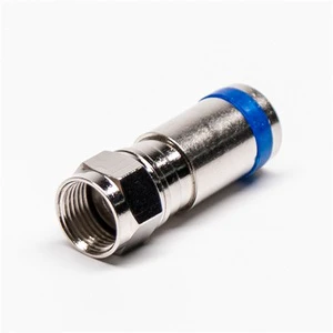 Compression Brass British System 75-5F Male RF Metal Connector Plug Crimped RG59/6 Cable 50Ohm