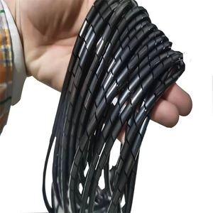 6mm PE Spiral Wrapping Band for Protecting Cables with Insulation Protection and Acid & Alkali Resistance