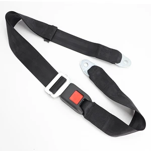 Hot Sale Polyester 2 Point Black Safety Harness Seat Belt for Bus with Long Durability