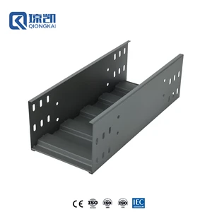 Powder Coated RAL 9005 Corrosion Resistant High Load Capacity Heavy Duty Cable Trunking For Long Term Use