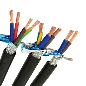 YAXING Flexible Stranded PVC Insulated Copper Core Control Cable 450/750V Black IEC 60227