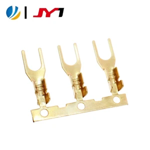 Factory Direct Sales 3.7mm Y-shaped Brass Crimp Terminal Connector Wire And Cable Electric Motorcycle