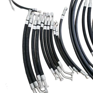 Factory Direct Supply Excavator Hydraulic Oil Pipe Steel Wire Braided Hose Assembly Accessories High Temperature Resistance