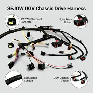 Professional Custom Automotive Wiring Harness Manufacturer Waterproof Motorcycle Audio GPS Navigation Tinned Copper Conductor