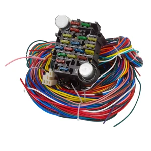 Custom Copper Wire Harness Cable Assembly HINICABLE HYH-AT-023 110V Quad-Core IP20 1*0.5 mm Universal Hot Rod Wiring Harness
